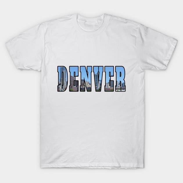 Denver Colorado Skyline T-Shirt by antarte